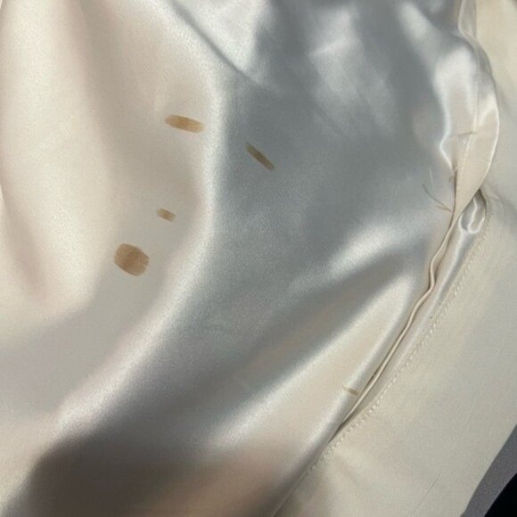 KAY UNGER Gown Dress Mother Of The Bride Formal Iridescent Grey Pink Size 14 - Picture 7 of 8